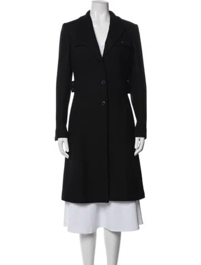Pre-owned Kiton Virgin Wool Coat In Black