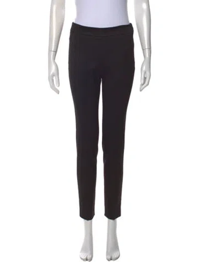 Pre-owned Kiton Virgin Wool Straight Leg Pants In Black