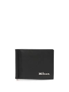Kiton Logo-lettering Leather Wallet In Black