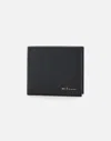 Kiton Saffiano Print Leather Wallet In Black