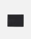 Kiton Black Leather Multi Compartment Card Case In Black