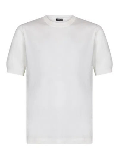 Kiton Milano Crewneck T-shirt In White