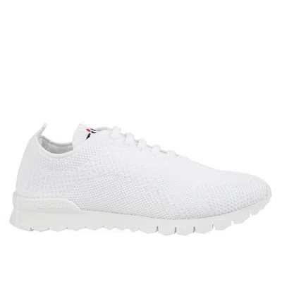 Kiton White Knit Running Sneakers