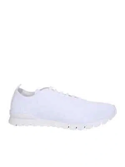 Pre-owned Kiton White Knitted Sneakers