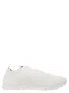 Kiton Fits Mesh Sneakers Rubber Sole Pull Tab In White