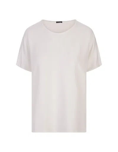 Kiton White Silk T-shirt