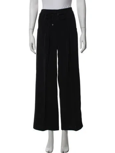 Pre-owned Kiton Wide Leg Pants In Black