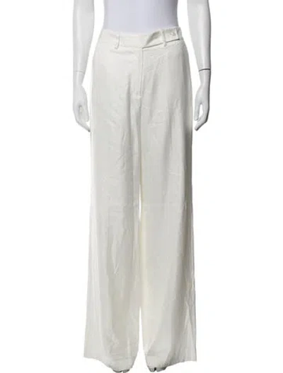 Pre-owned Kiton Wide Leg Pants In Neutrals/white