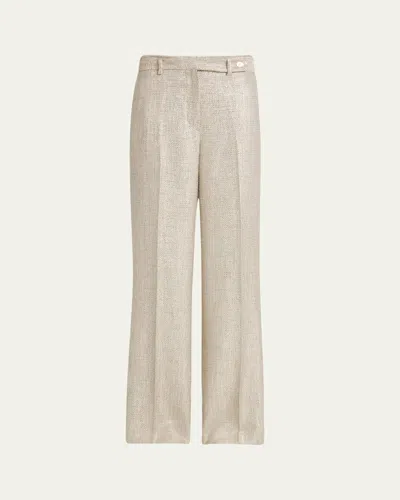 KITON WIDE LEG TROUSERS