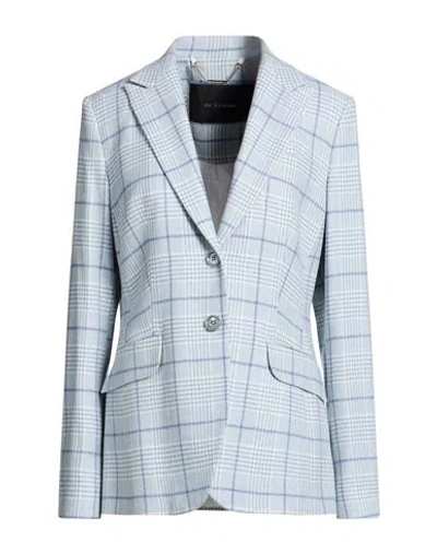 Kiton Woman Blazer Sky Blue Size 10 Cashmere