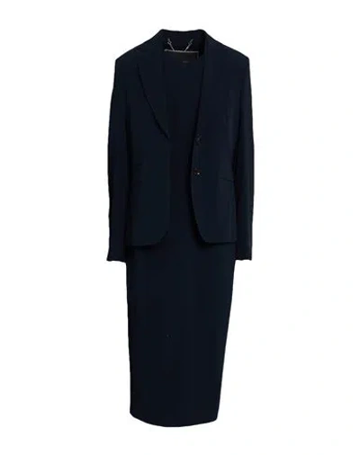Kiton Woman Co-ord Navy Size 12 Acetate, Viscose In Blue