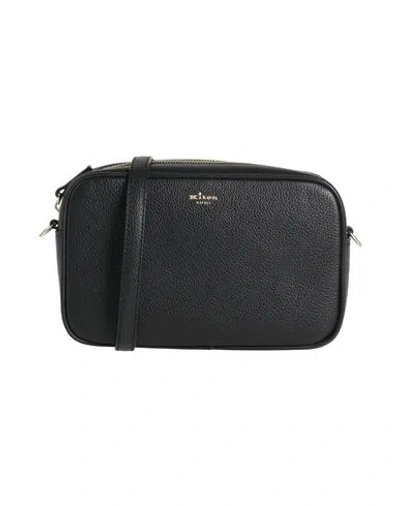 Kiton Woman Cross-body Bag Black Size - Calfskin