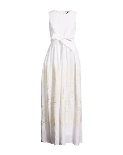 Kiton Woman Maxi Dress White Size 0 Linen