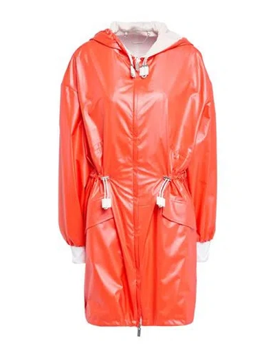 Kiton Woman Overcoat & Trench Coat Red Size 8 Polyester