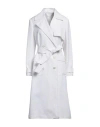 Kiton Woman Overcoat White Size 14 Polyamide In White
