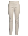 Kiton Woman Pants Beige Size 12 Lambskin In Neutral