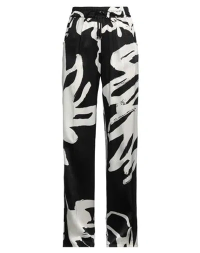 Kiton Woman Pants Black Size 10 Silk