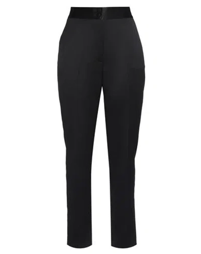 Kiton Woman Pants Black Size 8 Virgin Wool, Elastane, Viscose, Silk