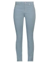 Kiton Woman Pants Pastel Blue Size 6 Cotton, Elastane In Blue