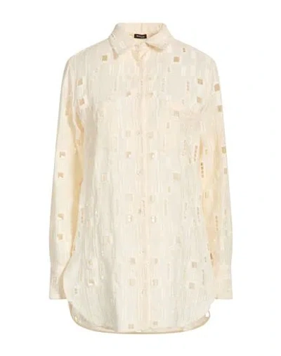 Kiton Woman Shirt Beige Size 6 Linen In Neutral