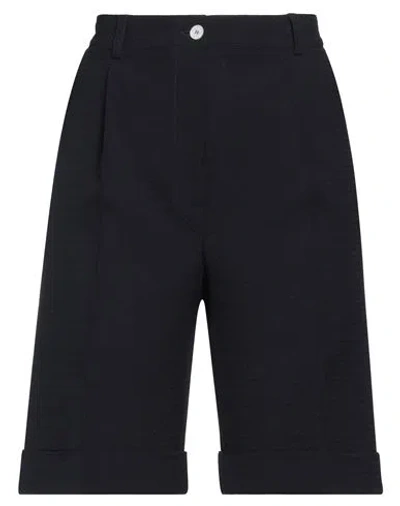 Kiton Woman Shorts & Bermuda Shorts Navy Size 4 Virgin Wool