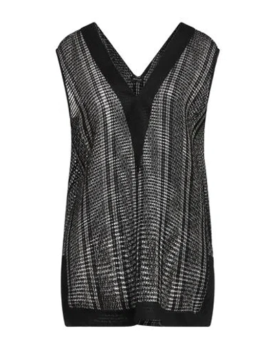 Kiton Woman Sweater Black Size 12 Linen