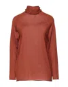Kiton Turtlenecks In Rust