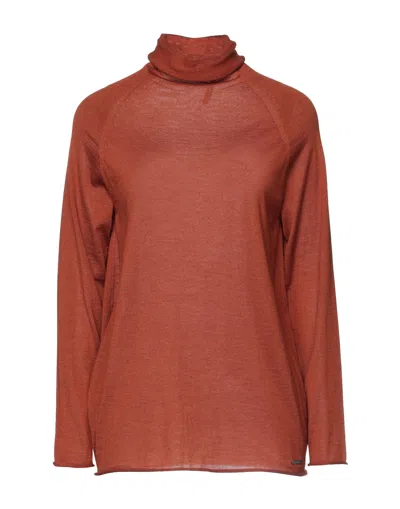 Kiton Turtlenecks In Rust