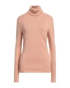 Kiton Woman Turtleneck Sand Size 6 Cashmere In Beige