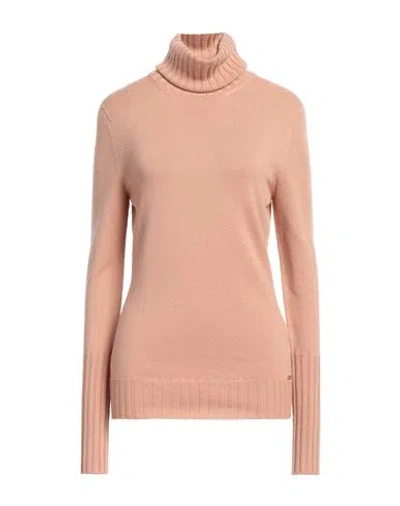 Kiton Woman Turtleneck Sand Size 6 Cashmere In Beige
