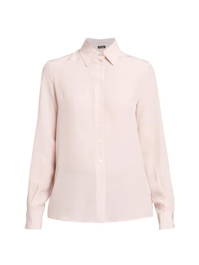 Kiton Women's Front Tie Shirt In Pink