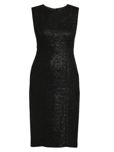 Kiton Women's Metallic Sheath Dress In Black