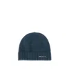 Kiton Men Wool Beanie Hat In Blue
