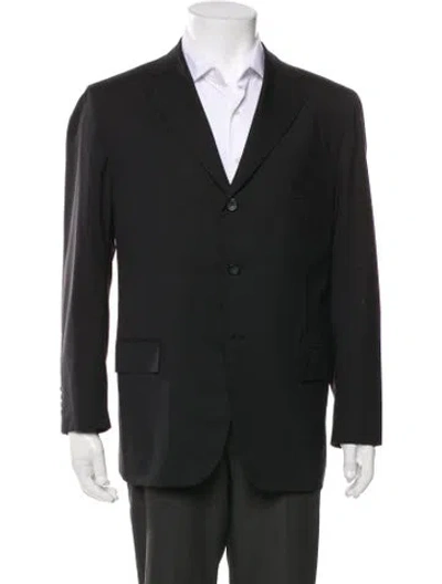 Pre-owned Kiton Wool Blazer In Black