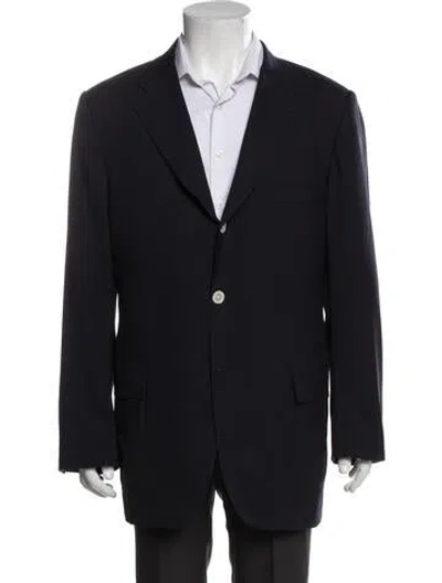 Pre-owned Kiton Wool Blazer In Blue