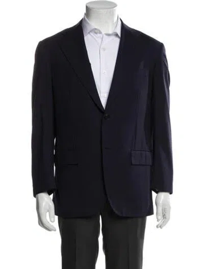 Pre-owned Kiton Wool Blazer In Blue