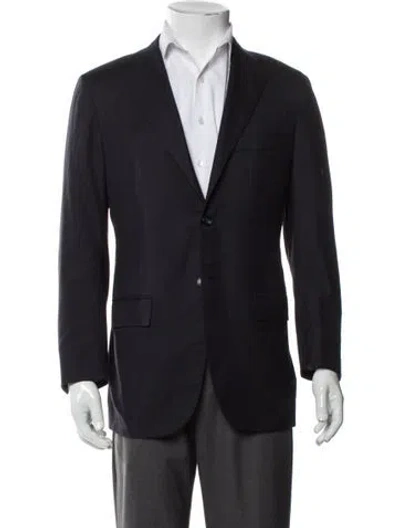 Pre-owned Kiton Wool Blazer In Blue