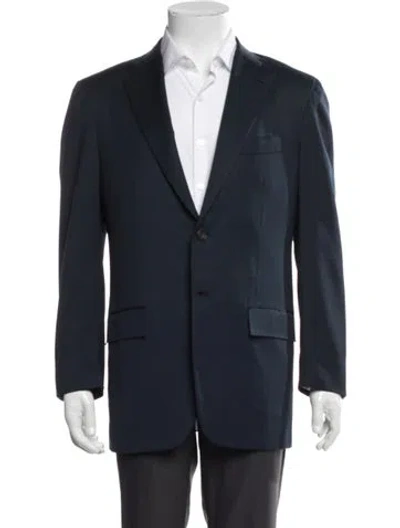 Pre-owned Kiton Wool Blazer In Blue