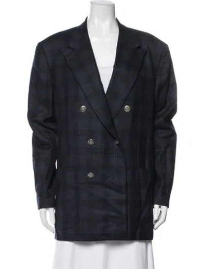 Pre-owned Kiton Wool Blazer In Blue