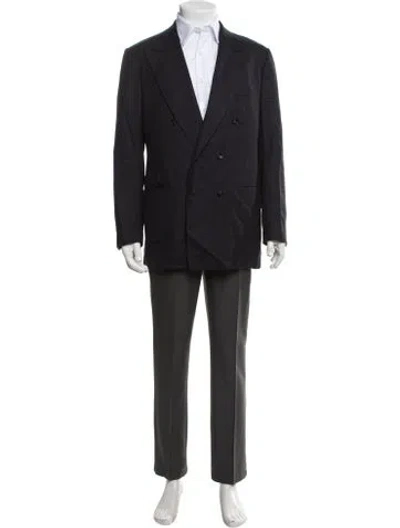 Pre-owned Kiton Wool Blazer In Blue