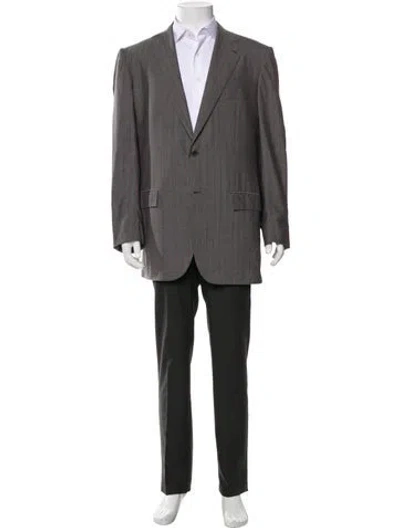 Pre-owned Kiton Wool Blazer In Gray