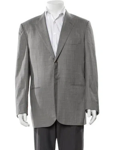Pre-owned Kiton Wool Blazer In Gray