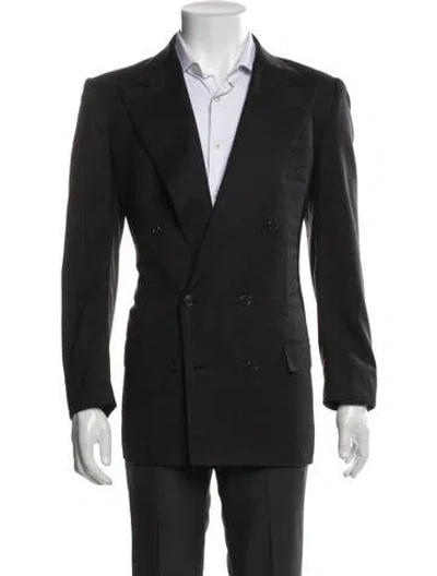 Pre-owned Kiton Wool Blazer In Gray