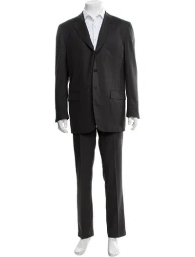 Pre-owned Kiton Wool Blazer In Gray