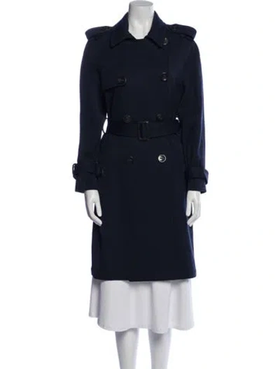 Pre-owned Kiton Wool Coat In Blue