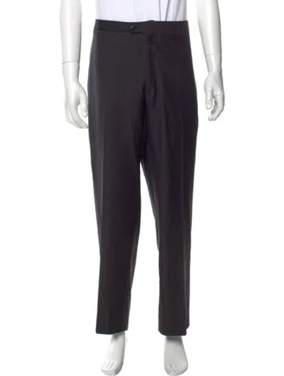 Pre-owned Kiton Wool Dress Pants In Black