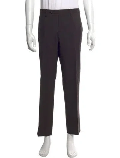Pre-owned Kiton Wool Dress Pants In Gray