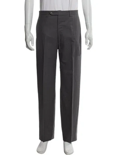 Pre-owned Kiton Wool Dress Pants In Gray