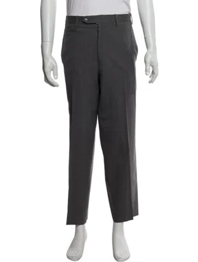 Pre-owned Kiton Wool Dress Pants In Gray