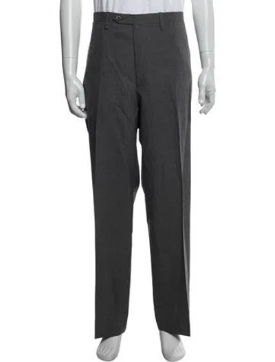 Pre-owned Kiton Wool Dress Pants In Gray